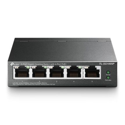 TPLINK TL-SG1005P 5-PORT GIGABIT SWITCH WITH 4-PORT POE