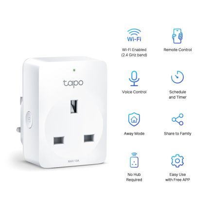 TPLINK TAPO P100 (4-PACK) WIFI SMART PLUG