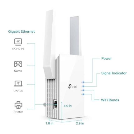 TPLINK RE505X AX1500 WIFI RANGE EXTENDER