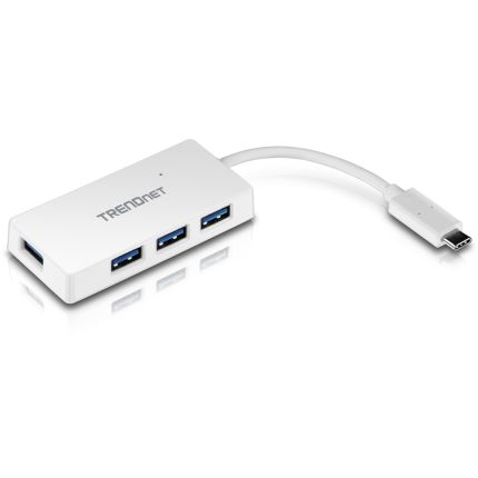 TRENDNET TUC-H4E 4-PORT USB-C TO USB 3.0 PORTS ULTRA-MINI HUB