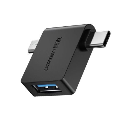 UGREEN MICRO USB + USB-C TO USB-A 3.0 FEMALE OTG ADAPTER #30453