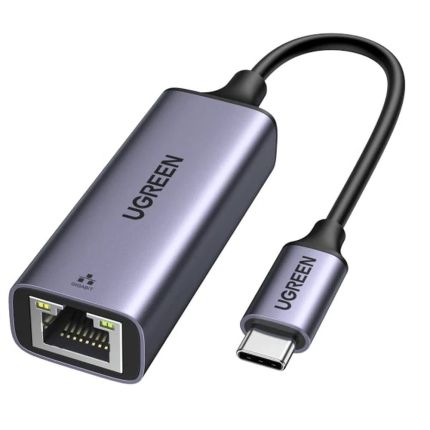 UGREEN 0.1M USB-C TO ETHERNET GIGABIT ADAPTER - SPACE GREY #50737