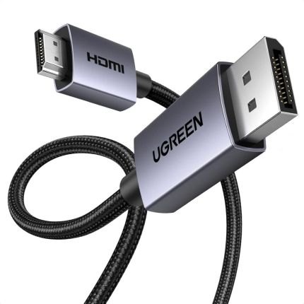 UGREEN 1M 4K DISPLAY PORT TO HDMI MALE TO MALE CABLE #35840