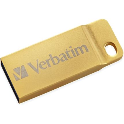 VERBATIM 64GB METAL EXECUTIVE USB 3.0 DRIVES (GOLD) #99106