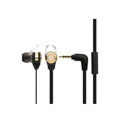 VERBATIM IN-EAR WITH MIC - BLACK/GOLD #66120