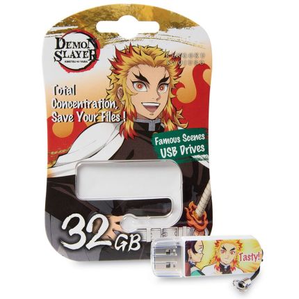 VERBATIM 32GB DEMON SLAYER USB 3.2 GEN 1 FLASH DRIVE-RENGOKU #71263