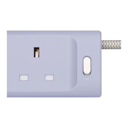 VERBATIM POWER STRIP 4 OUTLETS, 4 USB 17W 1.8M - (PURPLE) # 66688