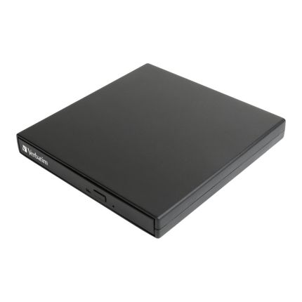 VERBATIM SLIM EXTERNAL CD/DVD WRITER USB 2.0 (BLACK) #66817