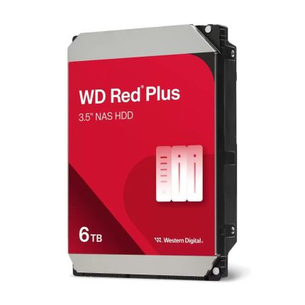 WD 6TB 3.5&quot; SATA INT. HDD 256MB 5400RPM CACHE (RED PLUS) (WD60EFPX)