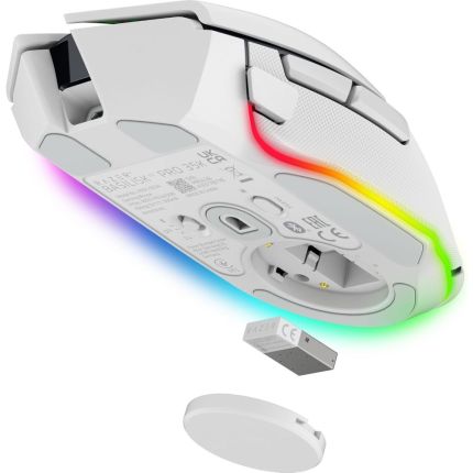 RAZER BASILISK V3 PRO 35K - ERGONOMIC WIRELESS GAMING MOUSE - WHITE EDITION (RZ01-05240200-R3A1)