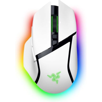 RAZER BASILISK V3 PRO 35K - ERGONOMIC WIRELESS GAMING MOUSE - WHITE EDITION (RZ01-05240200-R3A1)